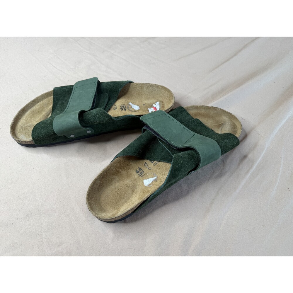 Birkenstock Kyoto Mountain View Green Nubuck Sandals Men's EU 44 US 11 - Picture 3 of 13